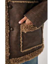 MOUSSY（マウジー）の「F/LEATHER BONDING ジャケット（その他