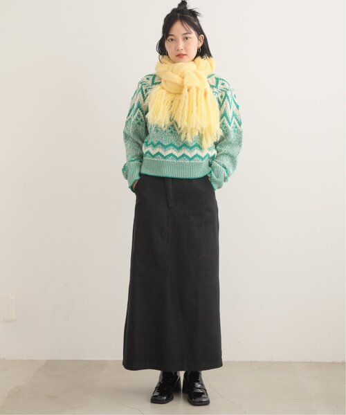 RAY CASSIN（レイカズン）の「デザインベルトデニムスカート（デニムスカート・レディース・ブラック/ネイビー・FREE）」の7枚目の写真