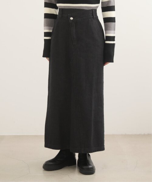 RAY CASSIN（レイカズン）の「デザインベルトデニムスカート（デニムスカート・レディース・ブラック/ネイビー・FREE）」の8枚目の写真