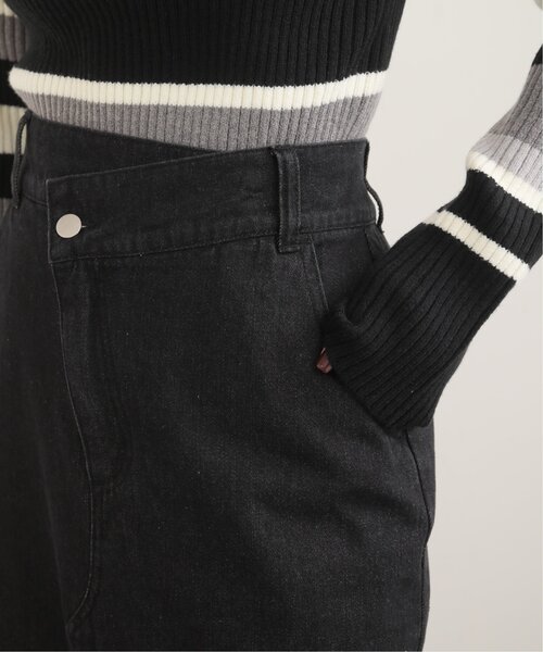 RAY CASSIN（レイカズン）の「デザインベルトデニムスカート（デニムスカート・レディース・ブラック/ネイビー・FREE）」の15枚目の写真