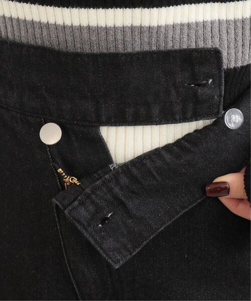 RAY CASSIN（レイカズン）の「デザインベルトデニムスカート（デニムスカート・レディース・ブラック/ネイビー・FREE）」の17枚目の写真