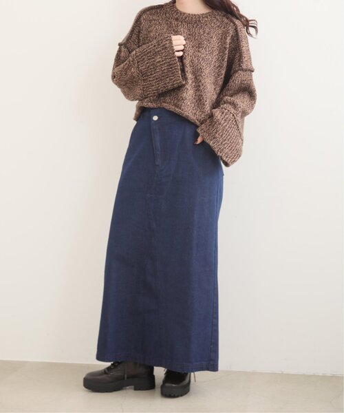 RAY CASSIN（レイカズン）の「デザインベルトデニムスカート（デニムスカート・レディース・ブラック/ネイビー・FREE）」の21枚目の写真