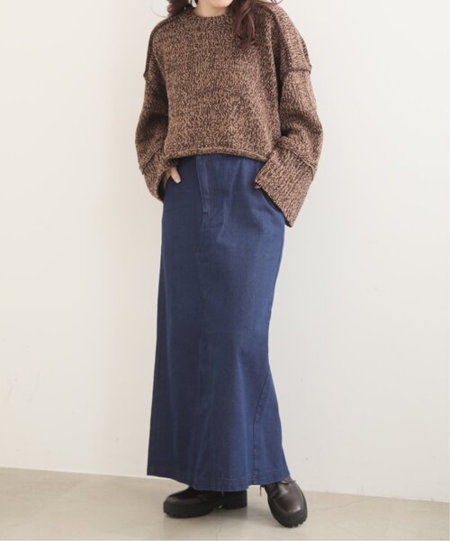 RAY CASSIN（レイカズン）の「デザインベルトデニムスカート（デニムスカート・レディース・ブラック/ネイビー・FREE）」の22枚目の写真