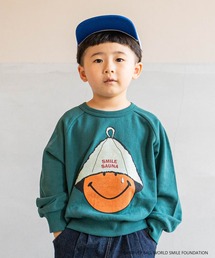 【HARVEY BALL】別注SMILEY FACEプリントトレーナー（80～150cm）