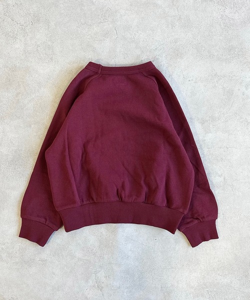 MARKEY'S（マーキーズ）の「【HARVEY BALL】別注SMILEY FACEプリントトレーナー（80～150cm）（スウェット・キッズ・杢グレー/グリーン/ワインレッド/ブラック・150/140/130/120/110/100/95/90/80）」の8枚目の写真