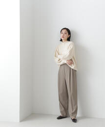 NATURAL BEAUTY BASIC | ◇ハイウエストグルカツータックパンツ(その他パンツ)