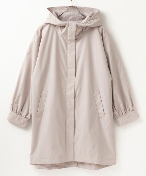 NAVY(ネイビー)の「NAVY キレイめ ミリタリーコート はっ水Aラインコート(ミリタリージャケット・レディース・アイボリー系/ブラウン/ブラック・L/M)」の9枚目の写真