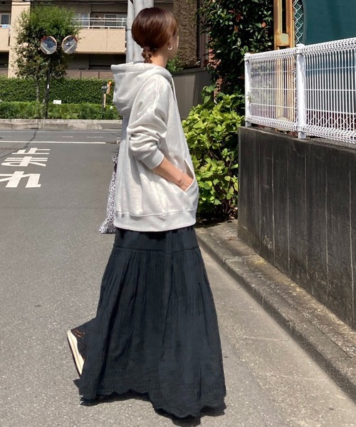 notch.(ノッチ)の「【 notch. by KR 】裏起毛パーカー(パーカー・レディース・ライトグレー/ブラック/オフホワイト/ネイビー・M)」の19枚目の写真