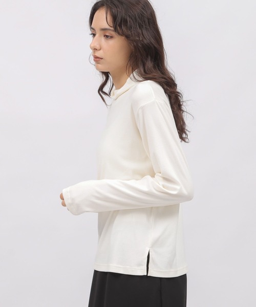 LAKOLE（ラコレ）の「起毛ハイネック長袖T / 982195（Tシャツ/カットソー・レディース・ライトパープル/ブラック/アイボリー/ライトブラウン・SMALL/MEDIUM）」の5枚目の写真