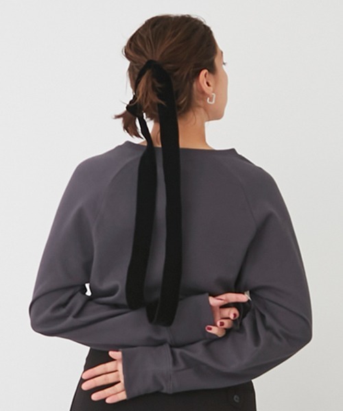 petit main LIEN（プティマインリアン）の「【LADIES】チュールフリルトップス（シャツ/ブラウス・レディース・チャコールグレー/オフホワイト/ブラック・FREE）」の10枚目の写真