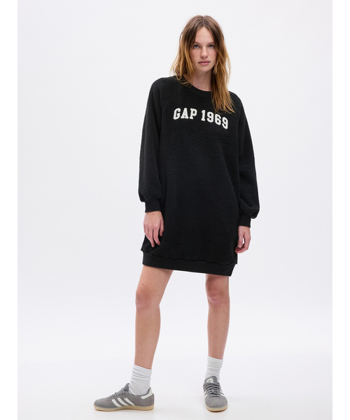 GAP（ギャップ）の「GAP1969アーチロゴ ボア スウェットミニワンピース（ワンピース・レディース・ブラック/ホワイト系その他/ピンク・XS/XL/XXS/L/M/S）」の21枚目の写真