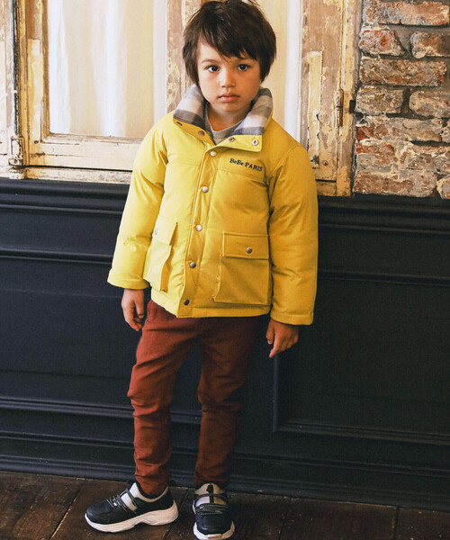 BeBe（ベベ）の「ツイルサイド切替パンツ(90~150cm)（その他パンツ・キッズ・キャメル/グリーン・110cm/140cm/120cm/150cm/130cm/100cm/90cm）」の6枚目の写真