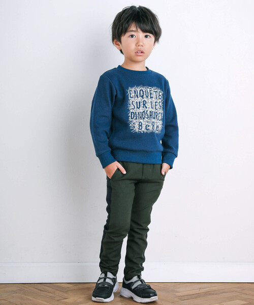 BeBe（ベベ）の「ツイルサイド切替パンツ(90~150cm)（その他パンツ・キッズ・キャメル/グリーン・110cm/140cm/120cm/150cm/130cm/100cm/90cm）」の8枚目の写真