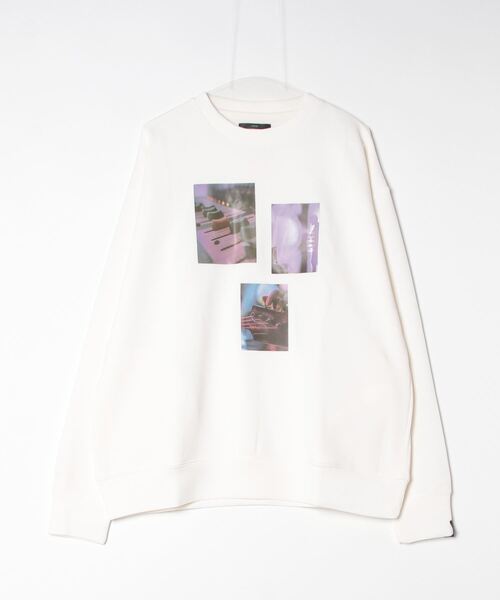 Pledge（プレッジ）の「『pledge』イラストプリント　ポンチプルオーバー（スウェット・レディース・ブルー系その他3/ホワイト系その他3・LARGE/MEDIUM）」の2枚目の写真