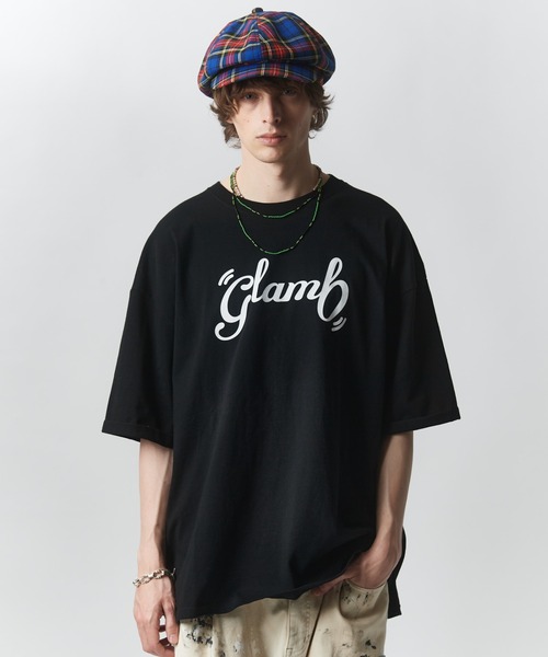 glamb（グラム）の「Spin Logo T-shirts / スピンロゴＴシャツ（Tシャツ/カットソー・メンズ・ブラック/グリーン/ブルー/ホワイト・S/L/M）」の3枚目の写真