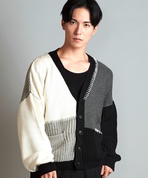 セール】【NO ID.】Cable Knit 3-Way Fringe Gown / ケーブル ニット 3