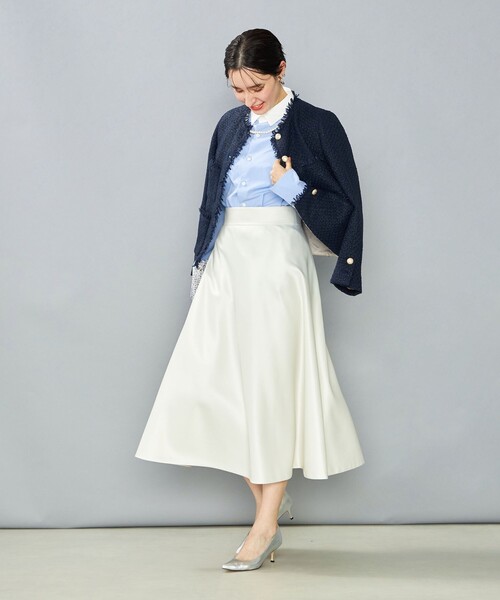 セール】ウォッシャブルサテンフレアスカート（スカート）｜NOLLEY'S