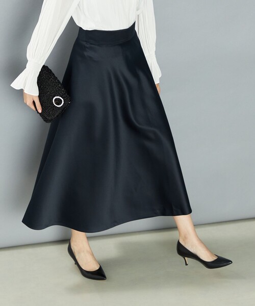 セール】ウォッシャブルサテンフレアスカート（スカート）｜NOLLEY'S