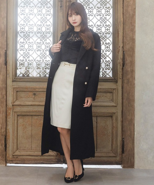 Julia Boutique（ジュリアブティック）の「レース切替ベロアトップス/23538（Tシャツ/カットソー・レディース・ブラック・ONE）」の20枚目の写真