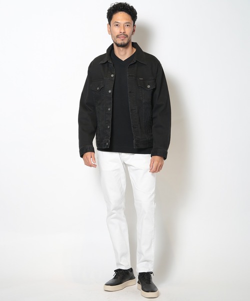 MEN'S BIGI（メンズビギ）の「フクレジャガードデザインVネックTEE（Tシャツ/カットソー・メンズ・ホワイト/ブルー/ブラック・04/01/02/03）」の16枚目の写真