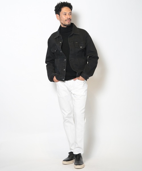 MEN'S BIGI（メンズビギ）の「フクレジャガードデザインVネックTEE（Tシャツ/カットソー・メンズ・ホワイト/ブルー/ブラック・04/01/02/03）」の18枚目の写真