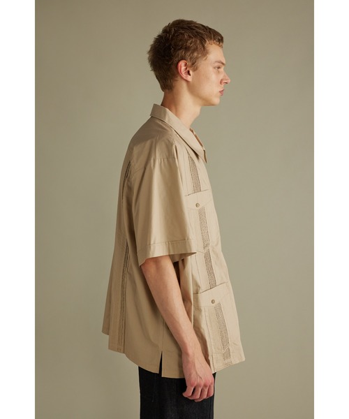 【セール】ジップルーズキューバシャツ（シャツ/ブラウス）｜STYLEMIXER（スタイルミキサー）