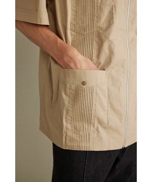 【セール】ジップルーズキューバシャツ（シャツ/ブラウス）｜STYLEMIXER（スタイルミキサー）