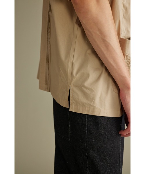 【セール】ジップルーズキューバシャツ（シャツ/ブラウス）｜STYLEMIXER（スタイルミキサー）