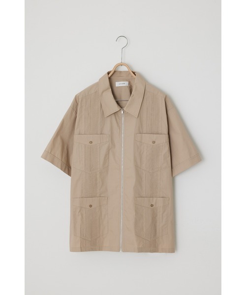 【セール】ジップルーズキューバシャツ（シャツ/ブラウス）｜STYLEMIXER（スタイルミキサー）