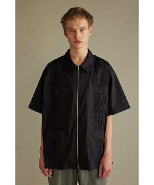 【セール】ジップルーズキューバシャツ（シャツ/ブラウス）｜STYLEMIXER（スタイルミキサー）