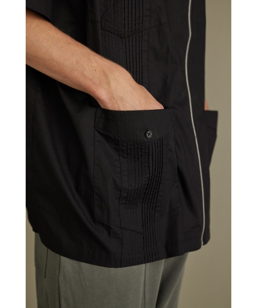 【セール】ジップルーズキューバシャツ（シャツ/ブラウス）｜STYLEMIXER（スタイルミキサー）