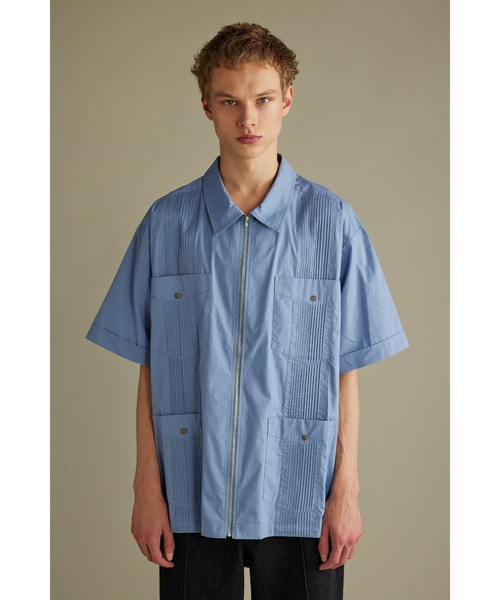 【セール】ジップルーズキューバシャツ（シャツ/ブラウス）｜STYLEMIXER（スタイルミキサー）