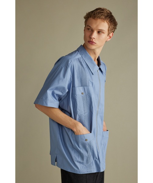 【セール】ジップルーズキューバシャツ（シャツ/ブラウス）｜STYLEMIXER（スタイルミキサー）