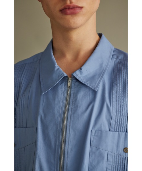 【セール】ジップルーズキューバシャツ（シャツ/ブラウス）｜STYLEMIXER（スタイルミキサー）