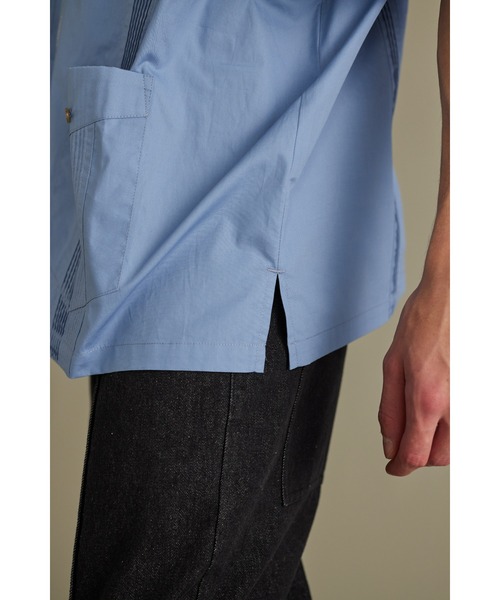 【セール】ジップルーズキューバシャツ（シャツ/ブラウス）｜STYLEMIXER（スタイルミキサー）