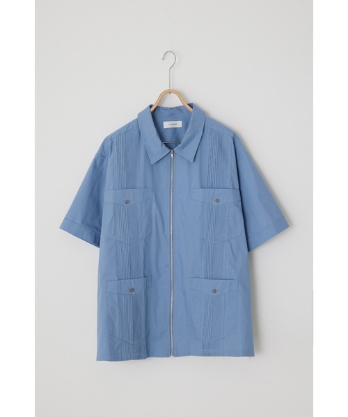 【セール】ジップルーズキューバシャツ（シャツ/ブラウス）｜STYLEMIXER（スタイルミキサー）