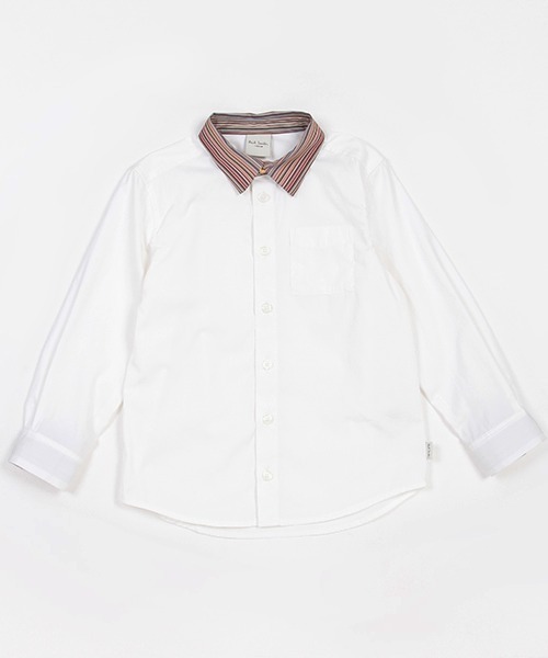 Paul Smith JUNIOR（ポールスミスジュニア）の「衿ストライプ無地長袖