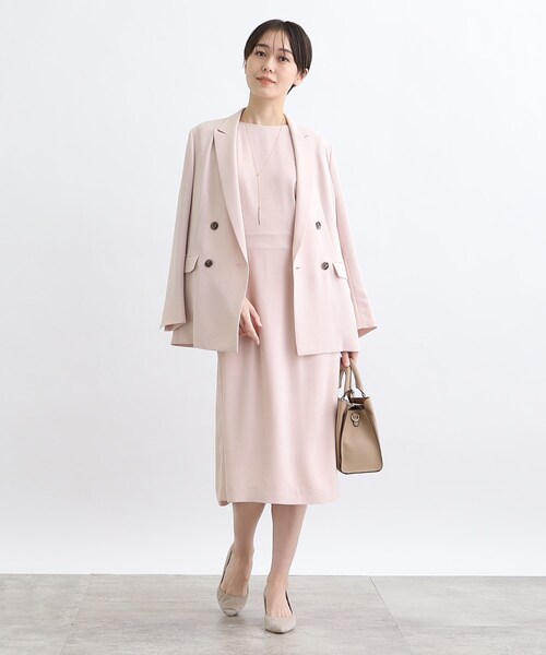 INDIVI（インディヴィ）の「◆【春の新作！／こなれSETUP／洗える／UVケア】Iラインワンピース（ワンピース・レディース・ブラック/ネイビー/ピンク・40/38/36/03/05/15 /13/19）」の20枚目の写真