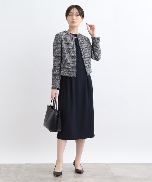 INDIVI（インディヴィ）の「◆【春の新作！／こなれSETUP／洗える／UVケア】Iラインワンピース（ワンピース・レディース・ブラック/ネイビー/ピンク・40/38/36/03/05/15 /13/19）」の16枚目の写真