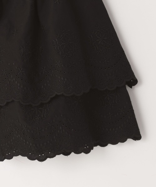 LOWRYS FARM（ローリーズファーム）の「シシュウティアードミニスカート　100711（スカート・キッズ・ホワイト/ブラック・110cm/120cm/130cm/140cm/150cm）」の9枚目の写真