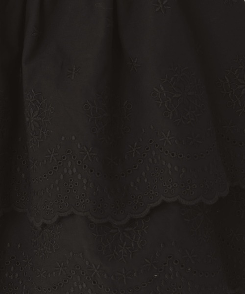 LOWRYS FARM（ローリーズファーム）の「シシュウティアードミニスカート　100711（スカート・キッズ・ホワイト/ブラック・110cm/120cm/130cm/140cm/150cm）」の5枚目の写真