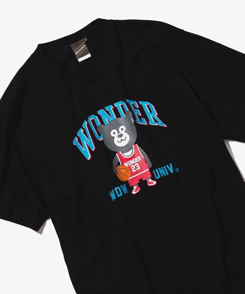 BEAMS T(ビームスティー)の「BEAMS T / バスケットボール ベアー Tシャツ(Tシャツ/カットソー・メンズ・ホワイト/ブラック・S/XL/L/M)」の2枚目の写真