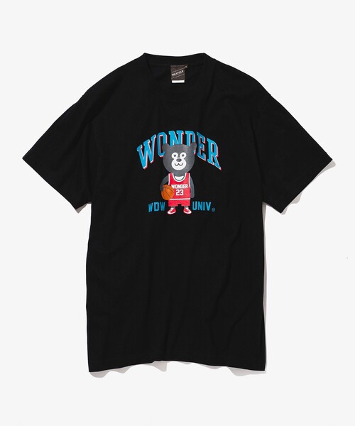 BEAMS T(ビームスティー)の「BEAMS T / バスケットボール ベアー Tシャツ(Tシャツ/カットソー・メンズ・ホワイト/ブラック・S/XL/L/M)」の3枚目の写真