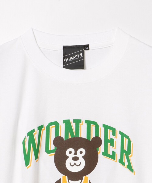 BEAMS T(ビームスティー)の「BEAMS T / バスケットボール ベアー Tシャツ(Tシャツ/カットソー・メンズ・ホワイト/ブラック・S/XL/L/M)」の6枚目の写真