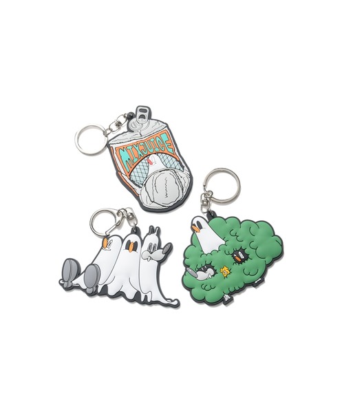 uniform experiment（ユニフォームエクスペリメント）の「FRAGMENT : Koichi Yairi / KEY RING (GHOSTS)（キーホルダー・メンズ・ホワイト・FREE）」の2枚目の写真