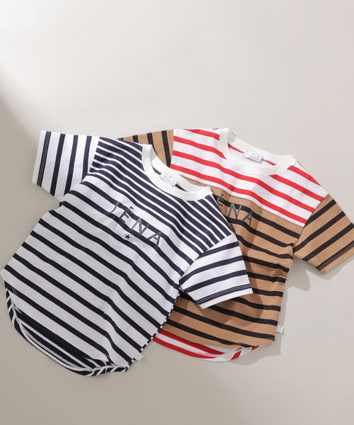 IENA ENFANT（イエナアンファン）の「[BASIC]LIMITEDボーダーエトワールロゴTシャツ kids（Tシャツ/カットソー・キッズ・キャメル/ネイビー・SMALL/MEDIUM/LARGE）」の18枚目の写真
