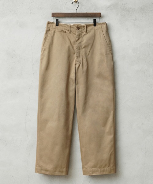 さ*ん様 24SS【超美品】☆CALEE：ネップバック　チノ　ミリタリー　ワイド サイド切り替え スウェットワイドパンツ chw24s048-ファッション