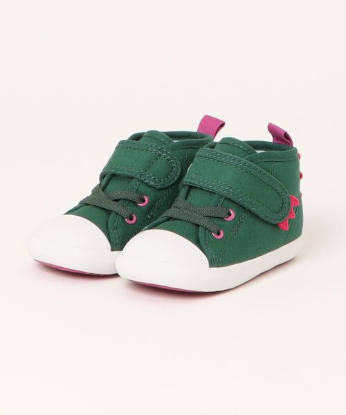 CONVERSE（コンバース）の「【CONVERSE／コンバース】ベビー オールスター N ダイナソー V-1／BABY ALL STAR N DINOSAUR V-1（スニーカー・キッズ・ライトパープル/グリーン×ピンク・15.0cm/14.0cm/13.0cm）」の2枚目の写真