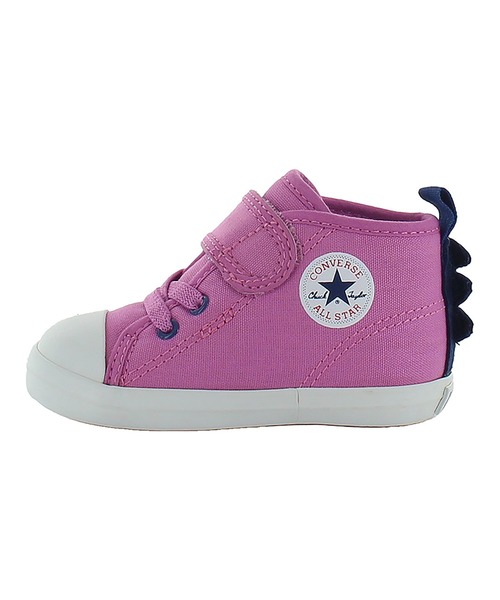 CONVERSE（コンバース）の「【CONVERSE／コンバース】ベビー オールスター N ダイナソー V-1／BABY ALL STAR N DINOSAUR V-1（スニーカー・キッズ・ライトパープル/グリーン×ピンク・15.0cm/14.0cm/13.0cm）」の8枚目の写真