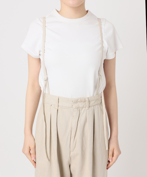 SERGE de bleu（サージ）の「SERGE de bleu/サージ 2TUCK SUSPENDER PANTS（スラックス・レディース・ベージュ/オレンジ・36/38）」の13枚目の写真